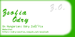 zsofia odry business card